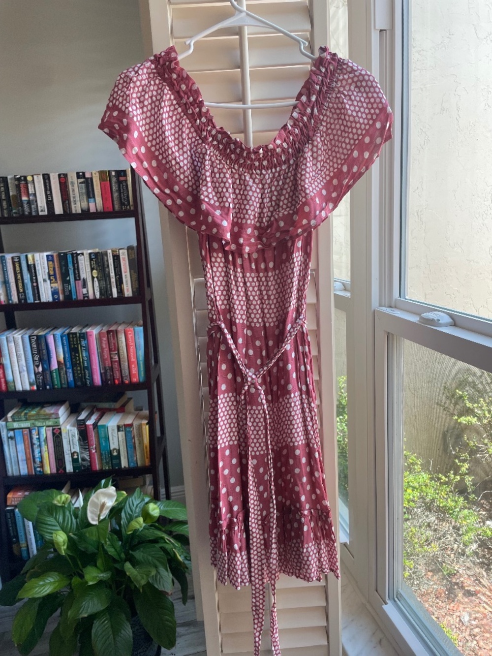 Loft Beach off the shoulder mini dress size small